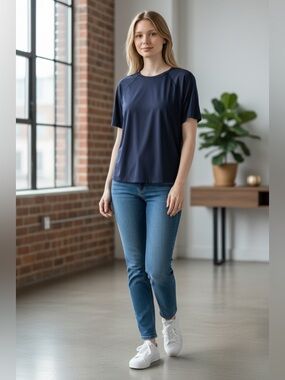 Spyder Women's Navy Short Sleeve Tee